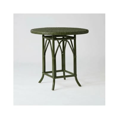 Table en rotin PRIMAVERA laqué vert bronze KOK