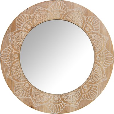Miroir en bois, motif sculpté RECOLLECTION