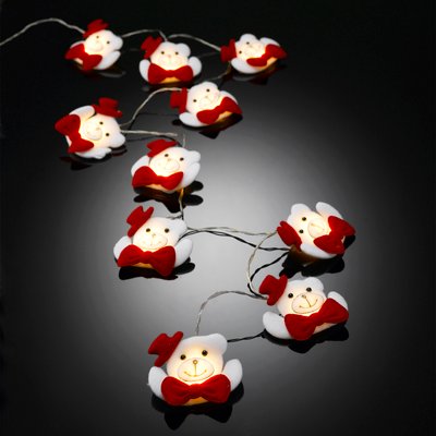 Guirlande interieur 10 ourson feutrine led DOUCEUR D'INTÉRIEUR