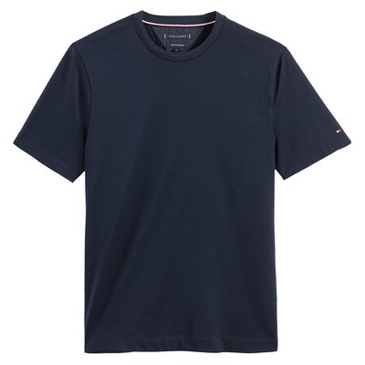 T-Shirt mit rundem Ausschnitt, mercerisierte Baumwolle TOMMY HILFIGER