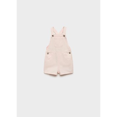 Salopette courte en jean MANGO BABY