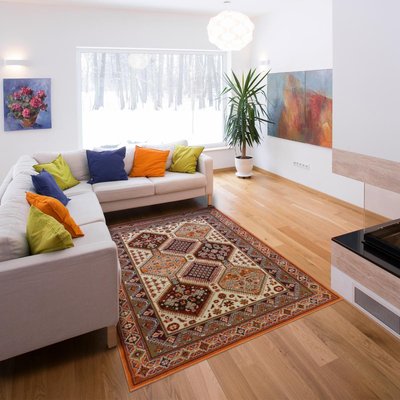 Tapis salon et chambre tissé motif géométrique BE 70 UN AMOUR DE TAPIS