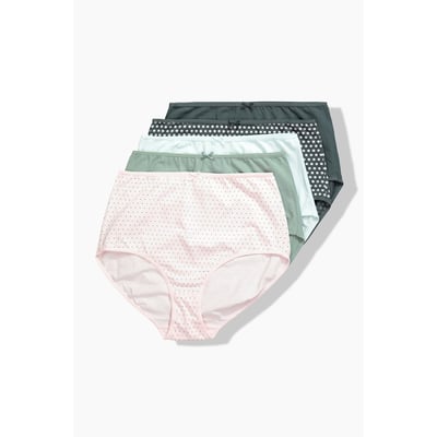 Culottes maxi en lot de 5, pois/uni ULLA POPKEN