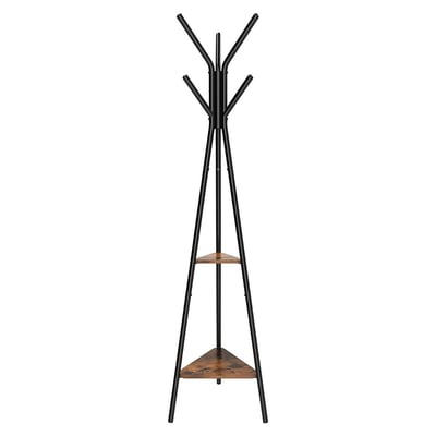 Porte-manteau sur Pieds avec 2 Étagères - H179 cm CALICOSY