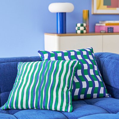 Lot de 2 housses de coussin 40 x 40 cm coton, Lia LA REDOUTE INTERIEURS