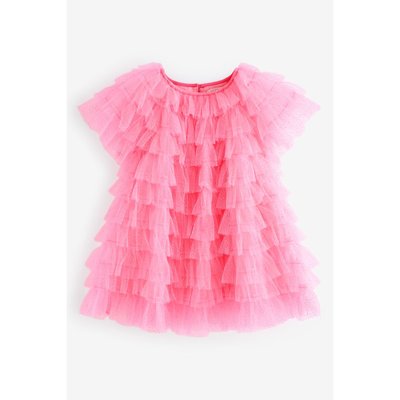 Robe scintillante à volants et tulle NEXT