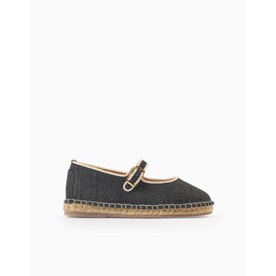 Ballerines en Denim avec Jute ZIPPY