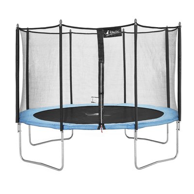 Trampoline de jardin bleu Ø360cm KANGUI