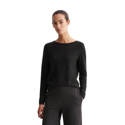 Pull-over en maille fine regular en doux mélange de laine vierge MARC O'POLO