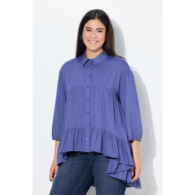 Chemisier évasé à col chemise et manches 3/4 ULLA POPKEN