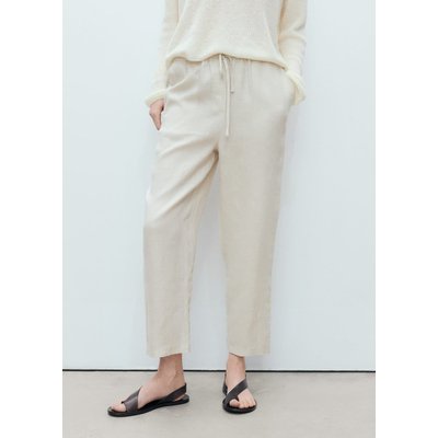 Pantalon droit lin MANGO