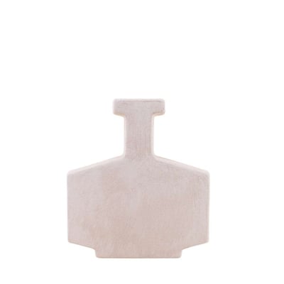 Vase design flacon en grès, H30cm ORNAMI