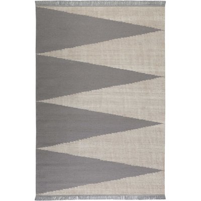Tapis salon fait main laine et chanvre ,  SMART TRIANGLE WECON HOME
