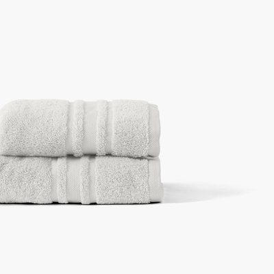 Drap de bain coton LOLA II CARRE BLANC