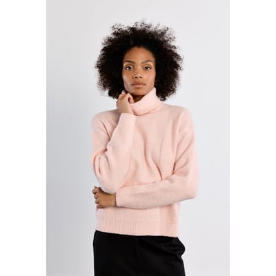 Pull col roulé uni LILI SIDONIO
