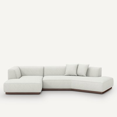 Sofá esquinero izquierdo XL, tela de sarga, Jacopo AM.PM