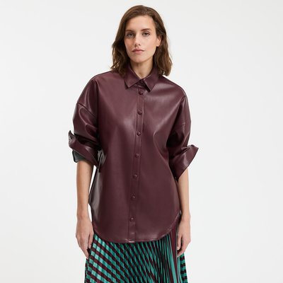 Camisa en imitación piel, Signature APOLLINE LA REDOUTE COLLECTIONS