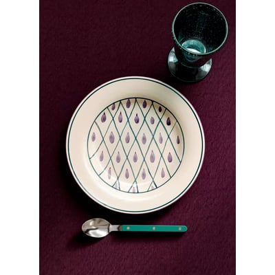 Assiette plate en gouttes décoratives MANGO HOME