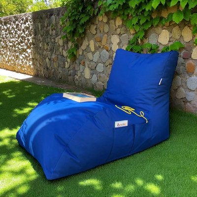 Pouf bain de soleil XXL imperméable – bleu ARTA PIER IMPORT