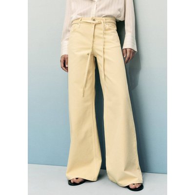 Jean wideleg taille basse ceinture MANGO