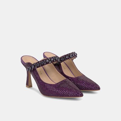 Escarpins ouverts avec bande de strass ALMA EN PENA