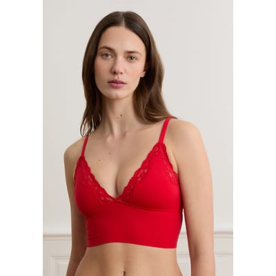Soutien-gorge triangle en microfibre et dentelle PURE SOFT LACE ETAM