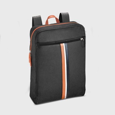 E2R Sac à  dos homme tissu déperlant noir upcyclé Harry OH MY BAG