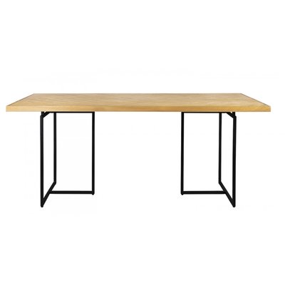 Table à manger en bois de chêne et acier - CLASS DUTCHBONE