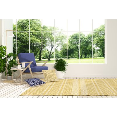 Geometric Patterned Eco Friendly Indoor/Outdoor Rug SO'HOME
