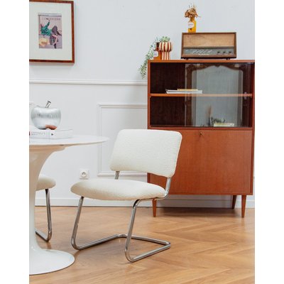 Chaise en tissu et métal Diana N°473 - Bon état DEBONGOUT
