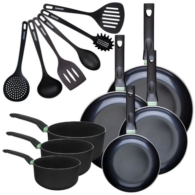 4 poêles 20/24/28/30cm + 3 casseroles 16/18/20cm BRANDAO FACKELMANN