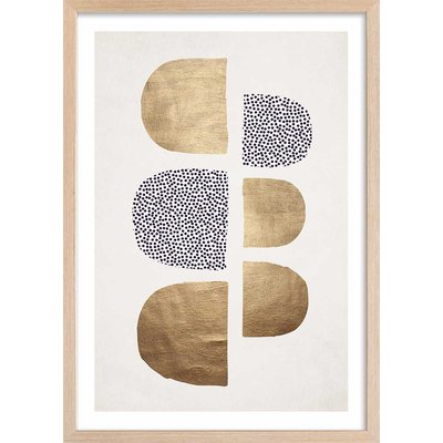 Affiche dessin ""Bauhaus Glitter"" HEXOA