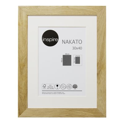 Cadre photo avec passe partout en bois, NAKATO INSPIRE