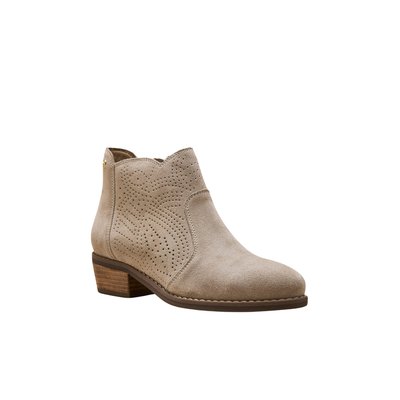 Boots cuir motifs perforés PEDICONFORT