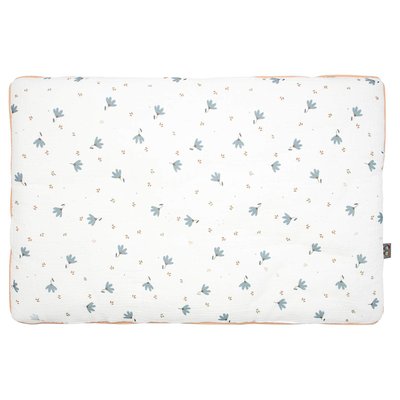 Oreiller plat réversible en gaze de coton BLEUET SEVIRA KIDS