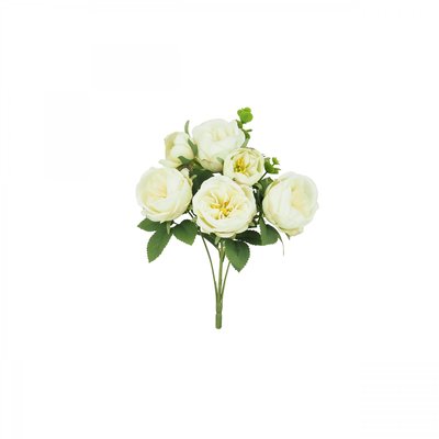 Bouquet artificiel de pivoines 32cm blanc lot de 2 LIGNE DECO
