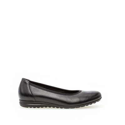 Ballerines en cuir lisse à talon décroché GABOR