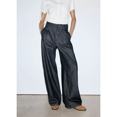 Pantalon denim barrel MANGO