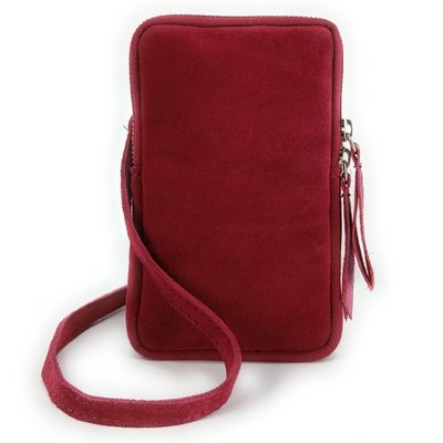 Pochette bandoulière en croûte de cuir italien LOUVRE OH MY BAG
