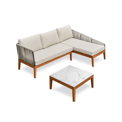 Salon de jardin bas 4 places - ALPHI REMARQUABLE
