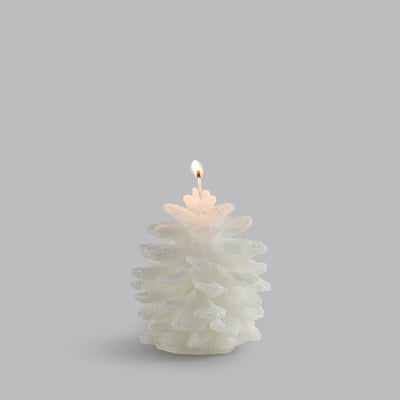 Bougie cire, forme pomme de pin, H9,5 cm, Caspar LA REDOUTE INTERIEURS