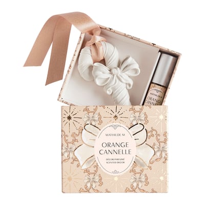 Décor parfumé et concentré Orange Cannelle RUBANS DE FÊTE MATHILDE M