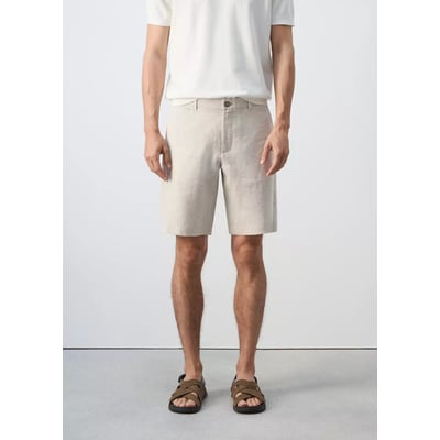 Bermuda slim-fit 100 % lin MANGO MAN