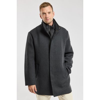 Manteau doublure doudoune en drap de laine ARMOR-LUX