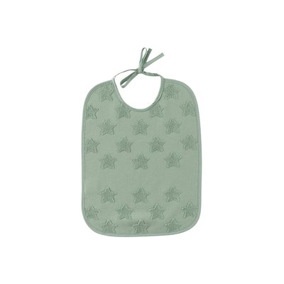 Bavoir coton MONJOUR CARRE BLANC