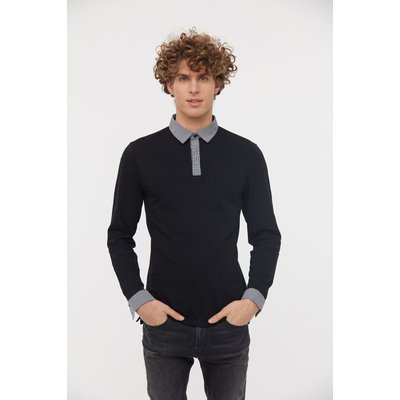 Polo manches longues coton regular BORNEAZ LEE COOPER