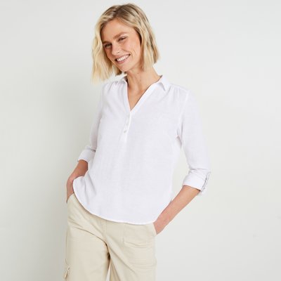 Blouse en coton et lin GRAIN DE MALICE