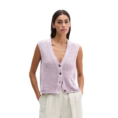 Cardigan sans manches slim en fil à bandelettes MARC O'POLO