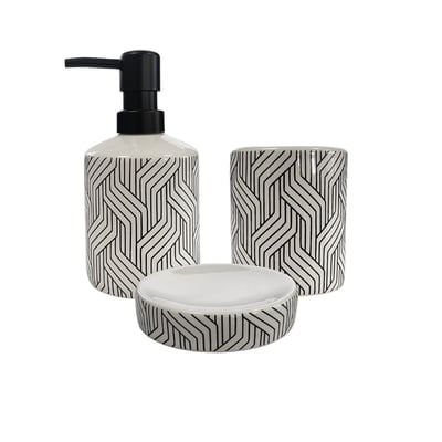 Set salle de bain graphique 3 pièces céramique URBAIN GUY LEVASSEUR