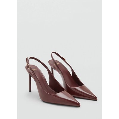 Chaussures talon bloc paillettes MANGO